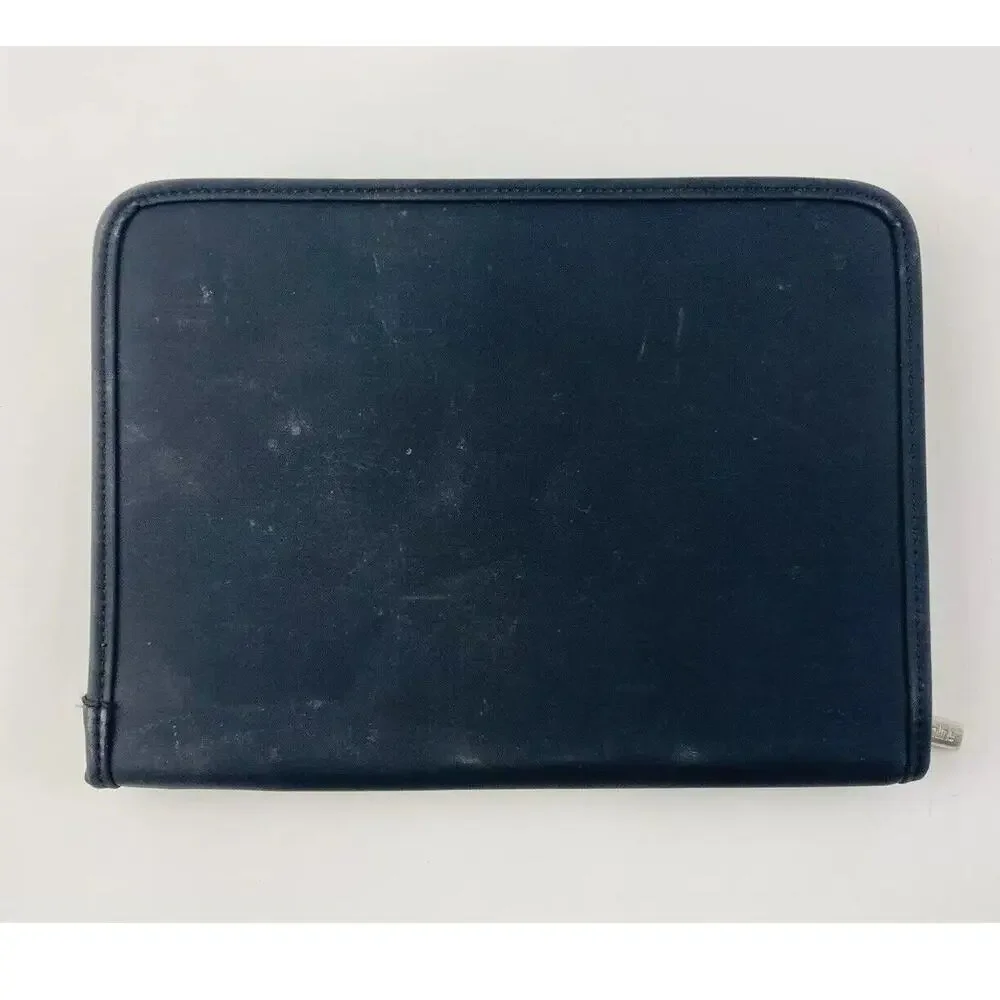GEMLINE 2463 Black Zipper Planner Organizer Approx 10”x7” With Apple Logo - Rare